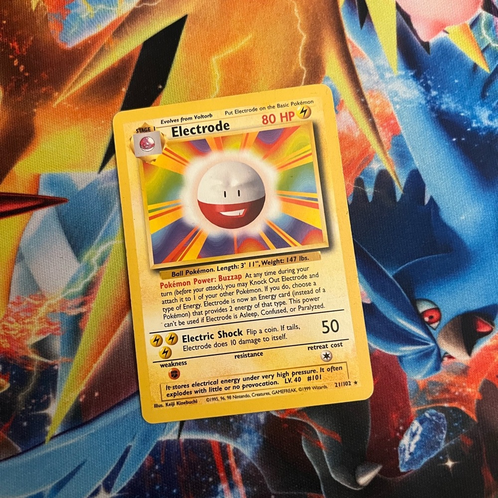 Pokémon electrode base card 1995